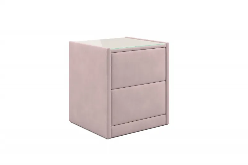 Тумба мягкая "Аризона" Вариант 4 Альба роза