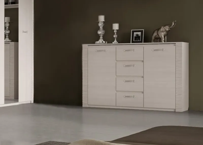 Комод 1395 "Элана" спальня Бодега белая